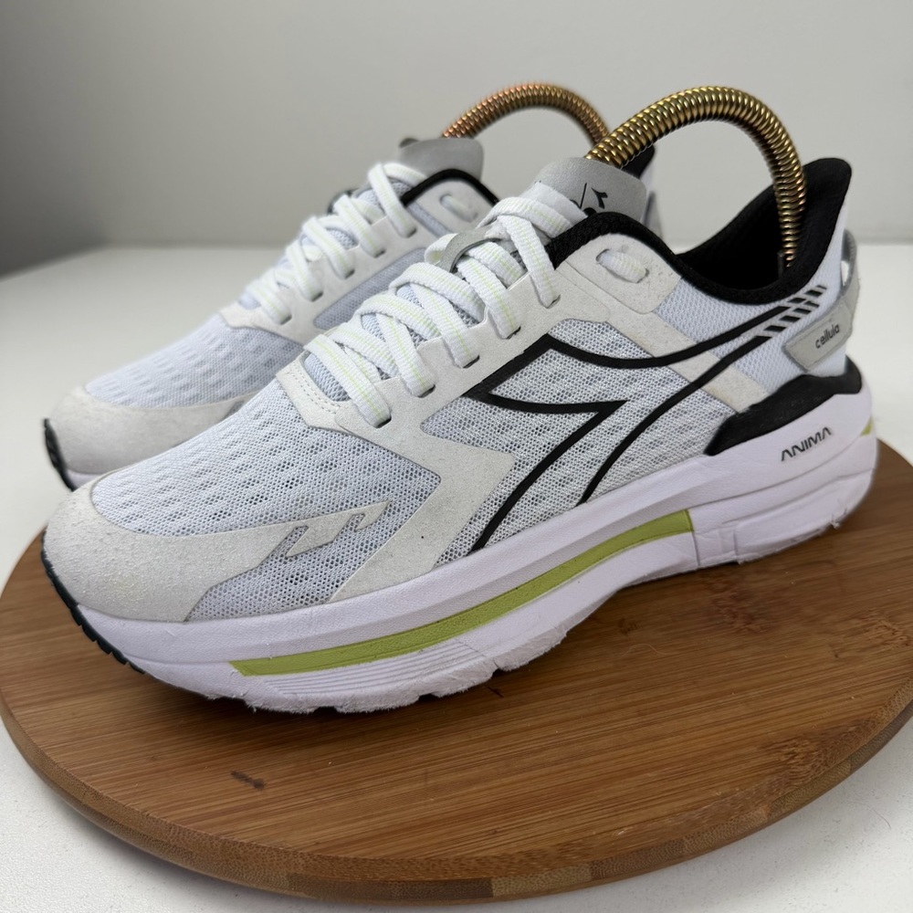 Diadora Cellula Black and White Sneakers - Picture 4 of 11
